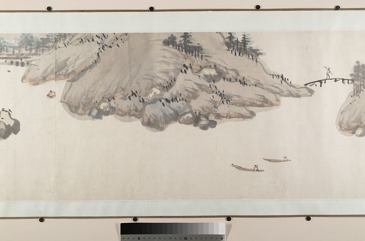 River Landscape, Attributed to Chen Chun (Chinese, 1483–1544), Handscroll; ink and color on paper, China