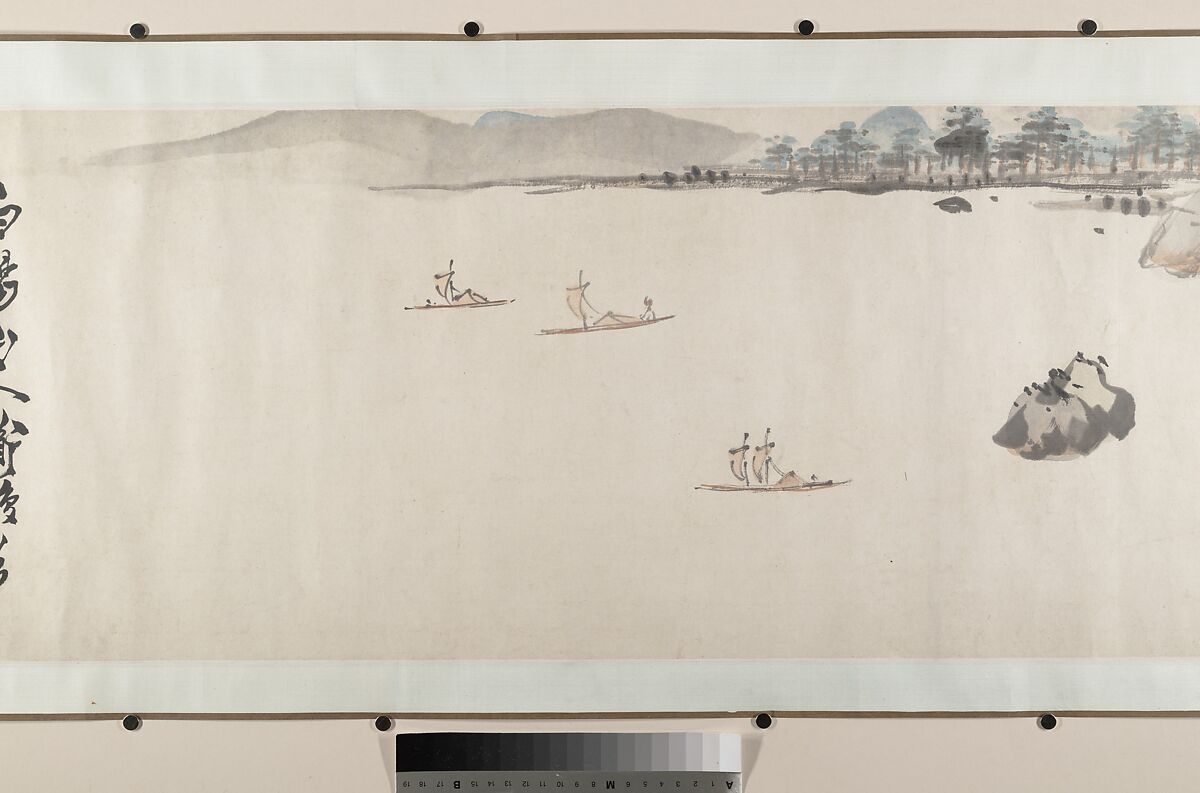 River Landscape, Attributed to Chen Chun (Chinese, 1483–1544), Handscroll; ink and color on paper, China