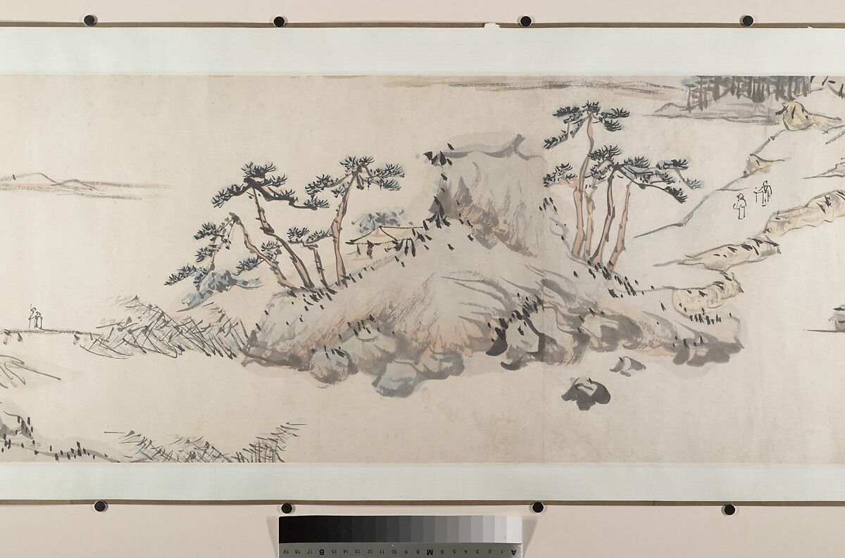 River Landscape, Attributed to Chen Chun (Chinese, 1483–1544), Handscroll; ink and color on paper, China