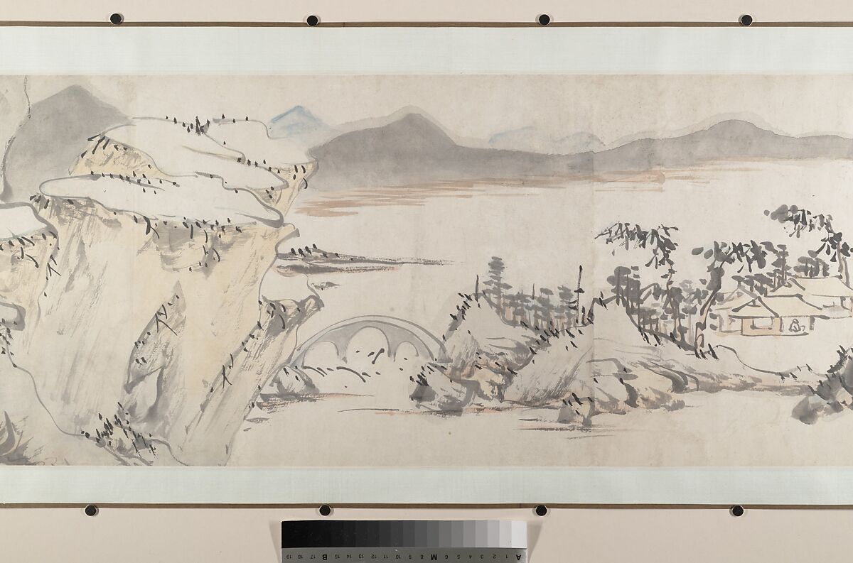 River Landscape, Attributed to Chen Chun (Chinese, 1483–1544), Handscroll; ink and color on paper, China