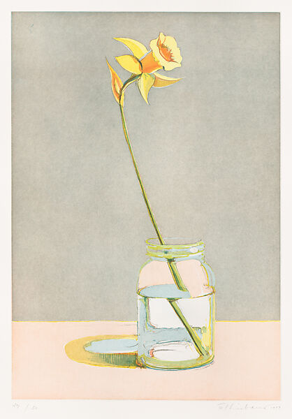 Daffodil, from Recent Etchings I, Wayne Thiebaud (American, Mesa, Arizona 1920–2021 Sacramento, California), Etching and aquatint 