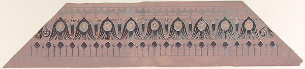 Lotus Pattern Frame, Théodore Roussel (French, Lorient, Brittany 1847–1926 St. Leonards-on-Sea, Sussex), Etching, softground 