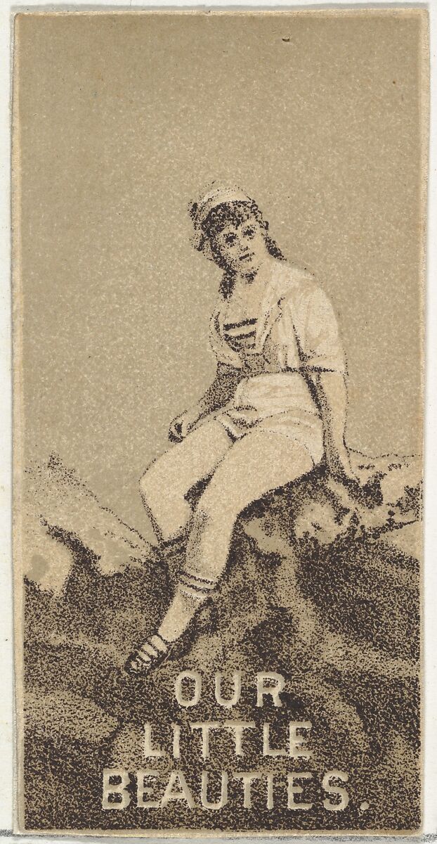 From the Actresses series (N57) promoting Our Little Beauties Cigarettes for Allen & Ginter brand tobacco products, Issued by Allen &amp; Ginter (American, Richmond, Virginia), Photolithograph 