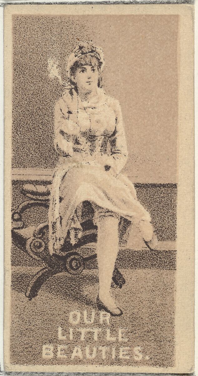 From the Actresses series (N57) promoting Our Little Beauties Cigarettes for Allen & Ginter brand tobacco products, Issued by Allen &amp; Ginter (American, Richmond, Virginia), Photolithograph 