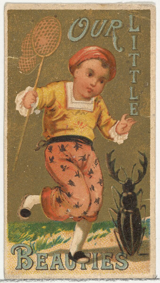 From the Girls and Children series (N58) promoting Our Little Beauties Cigarettes for Allen & Ginter brand tobacco products, Issued by Allen &amp; Ginter (American, Richmond, Virginia), Commercial color lithograph 