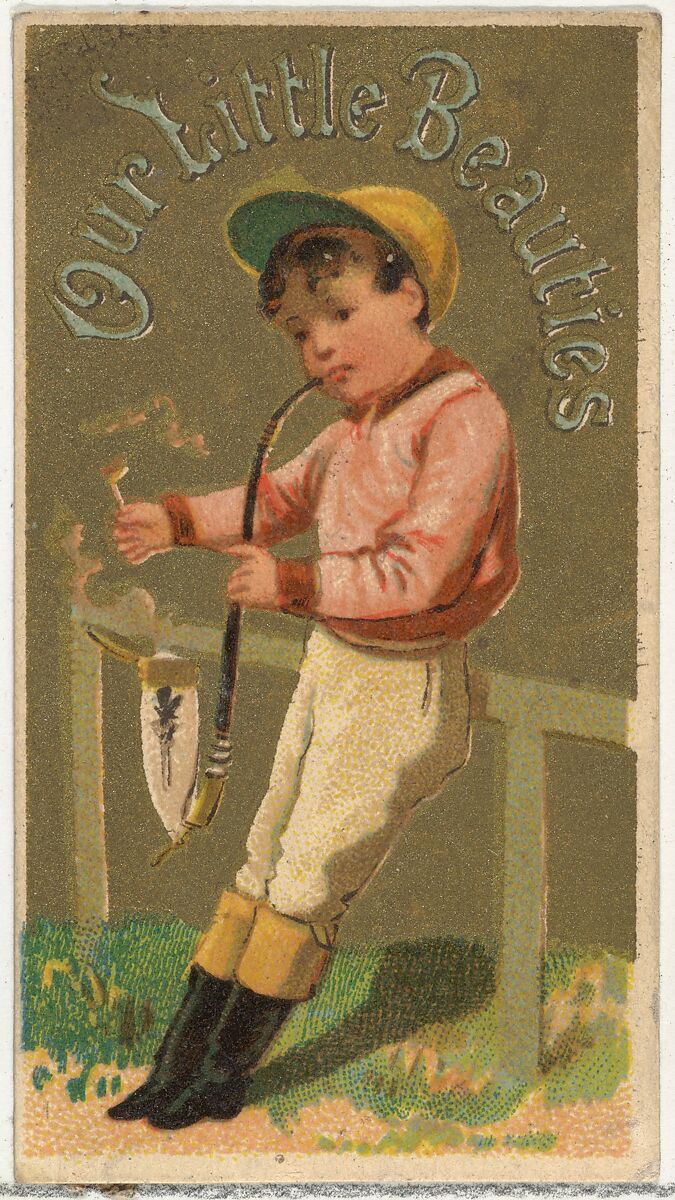 From the Girls and Children series (N58) promoting Our Little Beauties Cigarettes for Allen & Ginter brand tobacco products, Issued by Allen &amp; Ginter (American, Richmond, Virginia), Commercial color lithograph 