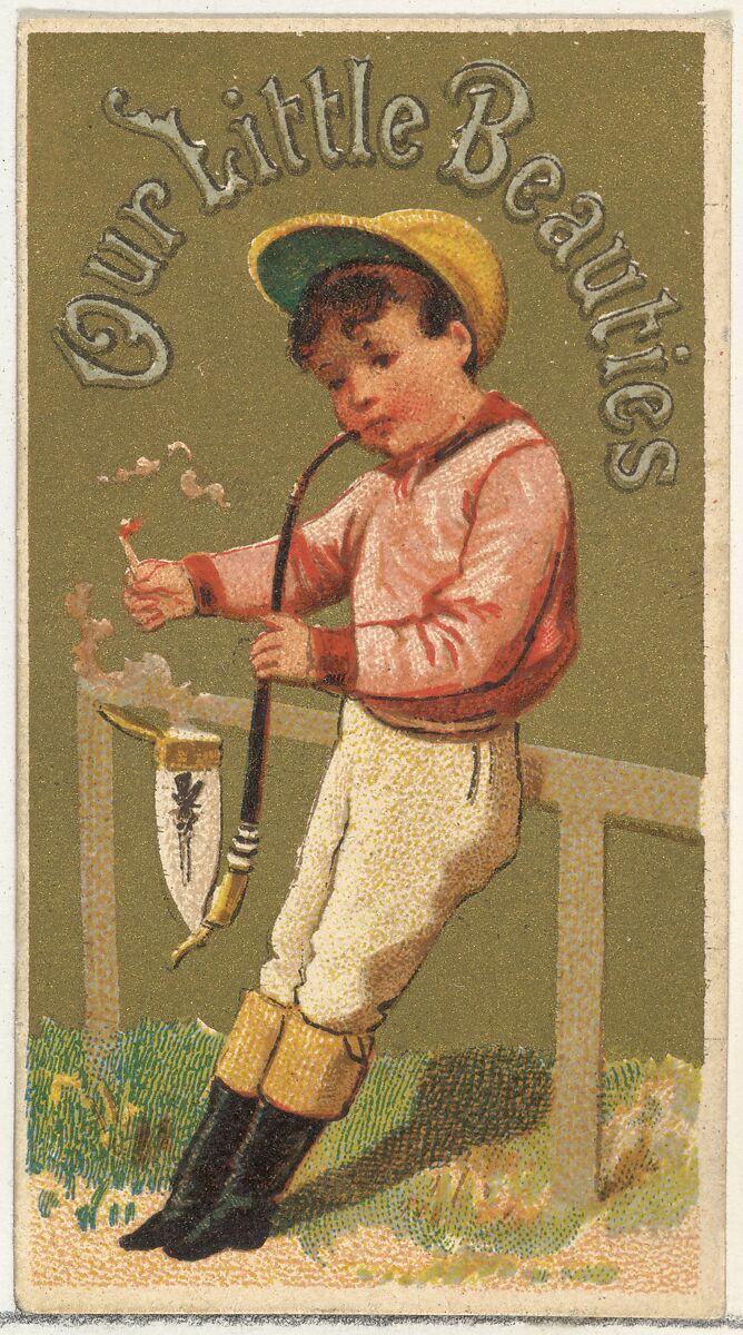 From the Girls and Children series (N58) promoting Our Little Beauties Cigarettes for Allen & Ginter brand tobacco products, Issued by Allen &amp; Ginter (American, Richmond, Virginia), Commercial color lithograph 