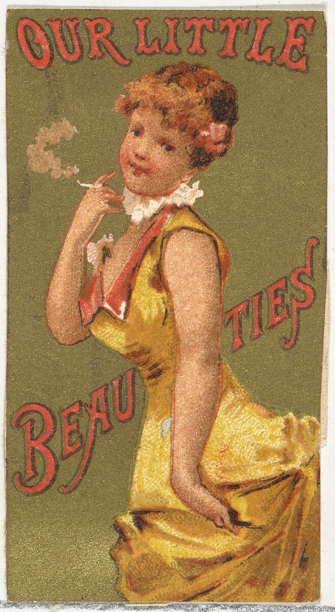 From the Girls and Children series (N58) promoting Our Little Beauties Cigarettes for Allen & Ginter brand tobacco products, Issued by Allen &amp; Ginter (American, Richmond, Virginia), Commercial color lithograph 