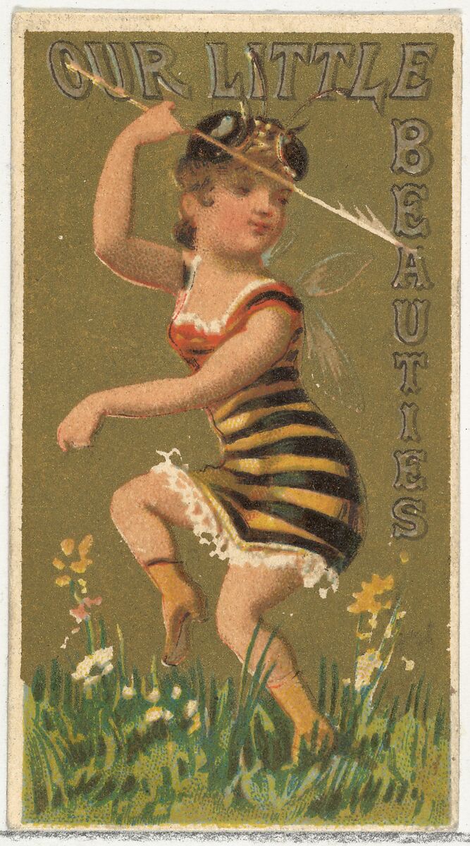 From the Girls and Children series (N58) promoting Our Little Beauties Cigarettes for Allen & Ginter brand tobacco products, Issued by Allen &amp; Ginter (American, Richmond, Virginia), Commercial color lithograph 