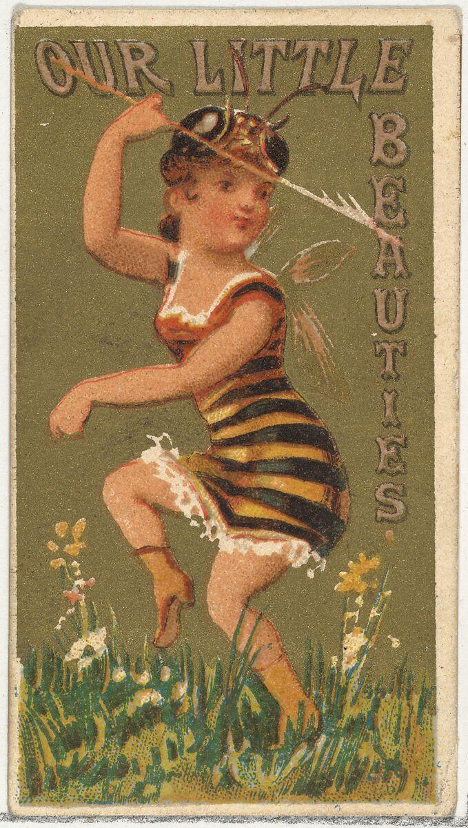 From the Girls and Children series (N58) promoting Our Little Beauties Cigarettes for Allen & Ginter brand tobacco products, Issued by Allen &amp; Ginter (American, Richmond, Virginia), Commercial color lithograph 