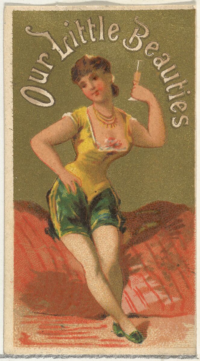 From the Girls and Children series (N58) promoting Our Little Beauties Cigarettes for Allen & Ginter brand tobacco products, Issued by Allen &amp; Ginter (American, Richmond, Virginia), Commercial color lithograph 