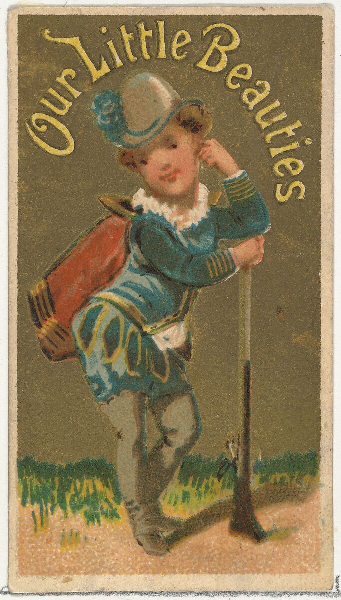 From the Girls and Children series (N58) promoting Our Little Beauties Cigarettes for Allen & Ginter brand tobacco products, Issued by Allen &amp; Ginter (American, Richmond, Virginia), Commercial color lithograph 