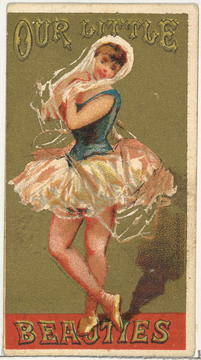 From the Girls and Children series (N58) promoting Our Little Beauties Cigarettes for Allen & Ginter brand tobacco products, Issued by Allen &amp; Ginter (American, Richmond, Virginia), Commercial color lithograph 