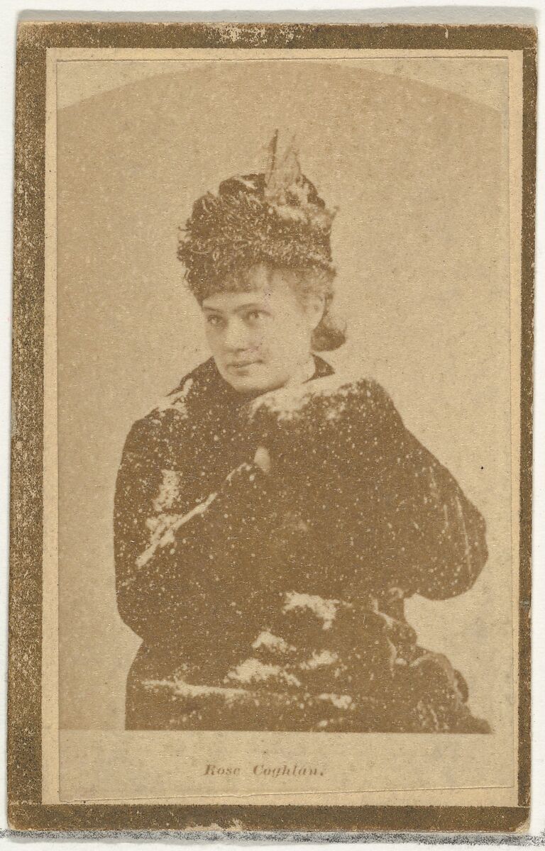 Rose Coghlan, from the Actresses and Celebrities series (N60, Type 2) promoting Little Beauties Cigarettes for Allen & Ginter brand tobacco products, Issued by Allen &amp; Ginter (American, Richmond, Virginia), Albumen photograph 