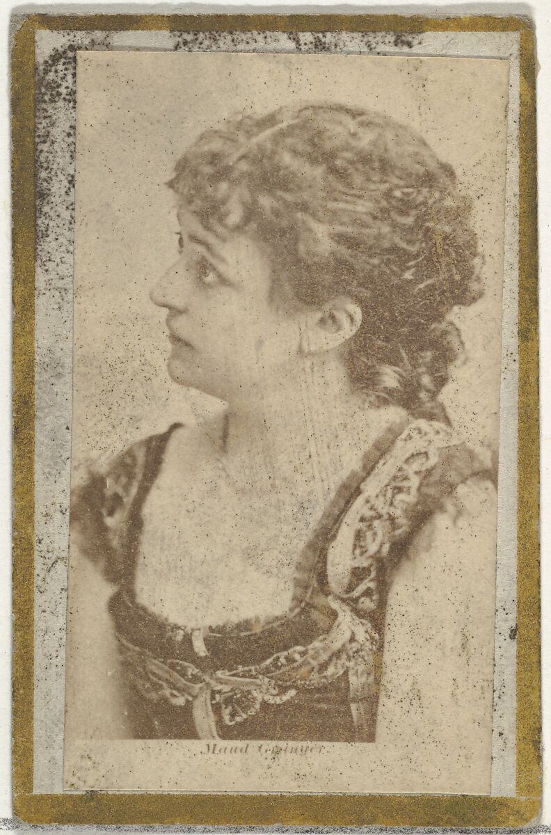 Maud, from the Actresses and Celebrities series (N60, Type 2) promoting Little Beauties Cigarettes for Allen & Ginter brand tobacco products, Issued by Allen &amp; Ginter (American, Richmond, Virginia), Albumen photograph 