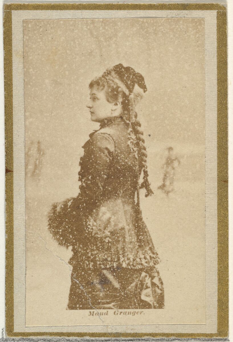 Maud Granger, from the Actresses and Celebrities series (N60, Type 2) promoting Little Beauties Cigarettes for Allen & Ginter brand tobacco products, Issued by Allen &amp; Ginter (American, Richmond, Virginia), Albumen photograph 
