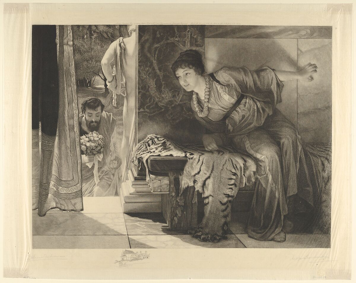 Welcome Footsteps (Well-known Footsteps), After Sir Lawrence Alma-Tadema (British (born The Netherlands), Dronrijp 1836–1912 Wiesbaden), Engraving on chine collé 