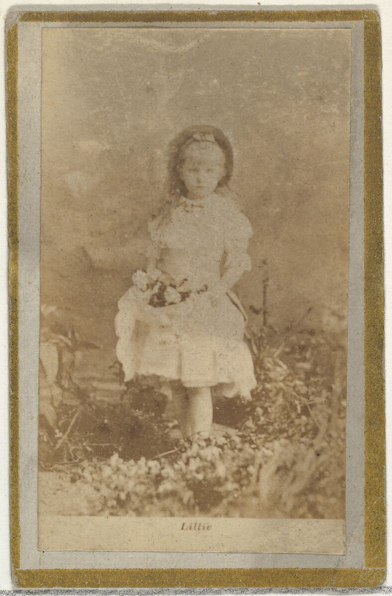 Lillie, from the Actresses and Celebrities series (N60, Type 2) promoting Little Beauties Cigarettes for Allen & Ginter brand tobacco products, Issued by Allen &amp; Ginter (American, Richmond, Virginia), Albumen photograph 
