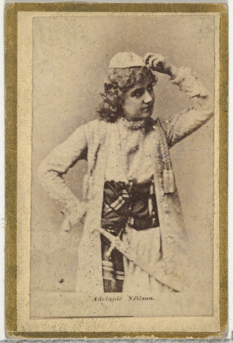 Adelaide Neilson, from the Actresses and Celebrities series (N60, Type 2) promoting Little Beauties Cigarettes for Allen & Ginter brand tobacco products, Issued by Allen &amp; Ginter (American, Richmond, Virginia), Albumen photograph 