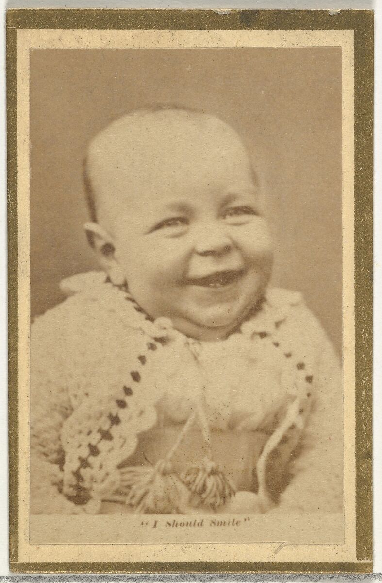 I Should Smile, from the Actresses and Celebrities series (N60, Type 2) promoting Little Beauties Cigarettes for Allen & Ginter brand tobacco products, Issued by Allen &amp; Ginter (American, Richmond, Virginia), Albumen photograph 