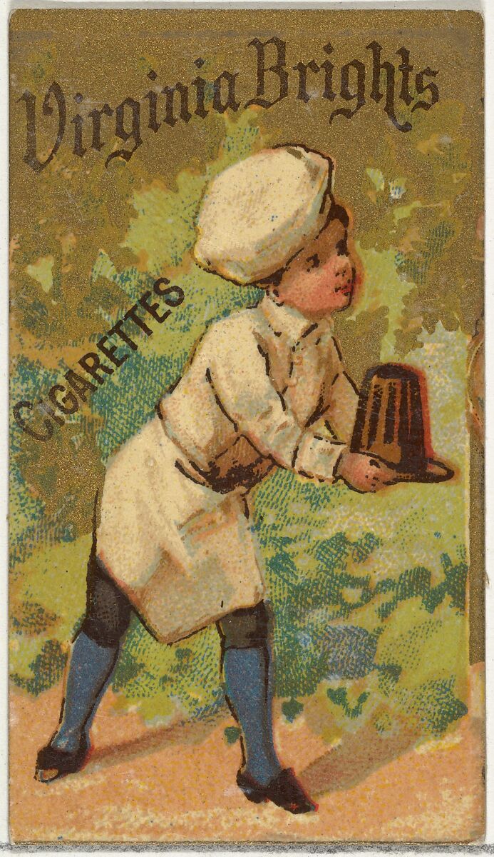 From the Girls and Children series (N64) promoting Virginia Brights Cigarettes for Allen & Ginter brand tobacco products, Issued by Allen &amp; Ginter (American, Richmond, Virginia), Commercial color lithograph 