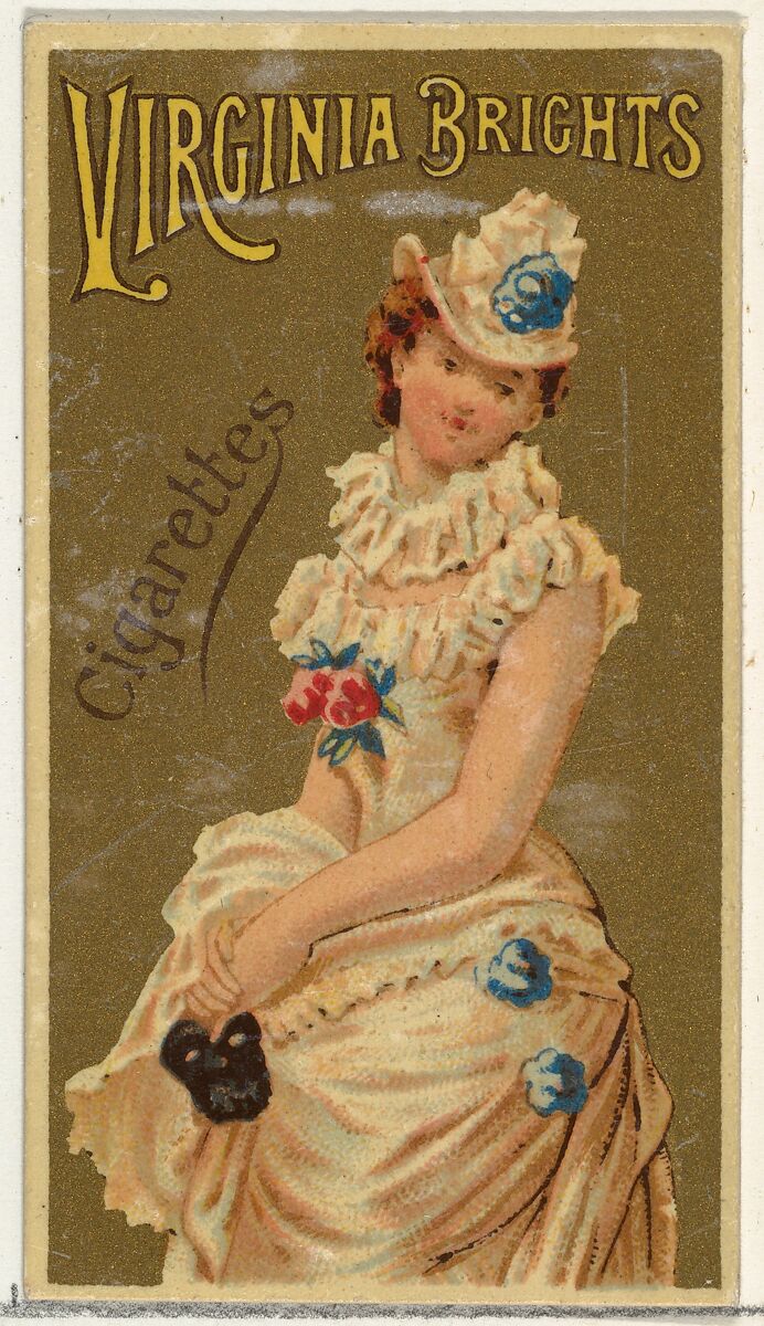 From the Girls and Children series (N64) promoting Virginia Brights Cigarettes for Allen & Ginter brand tobacco products, Issued by Allen &amp; Ginter (American, Richmond, Virginia), Commercial color lithograph 