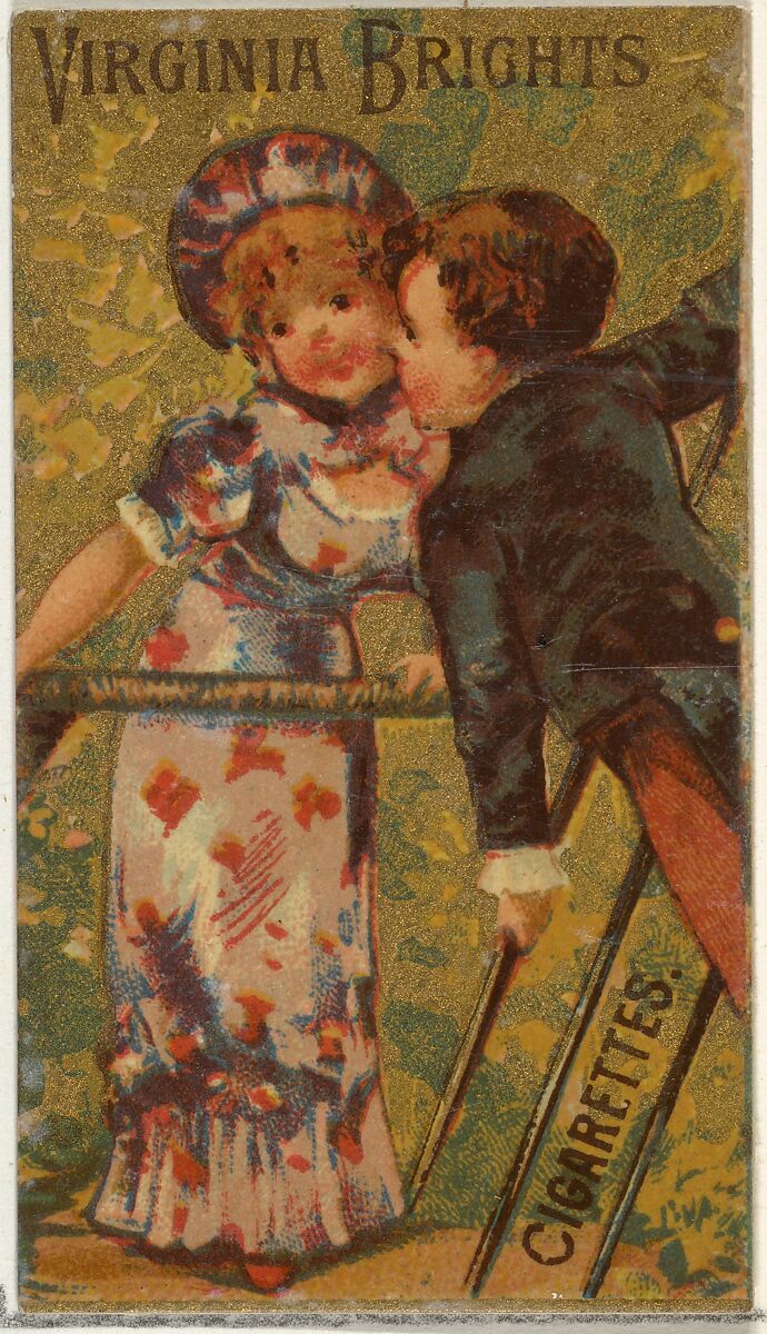 From the Girls and Children series (N64) promoting Virginia Brights Cigarettes for Allen & Ginter brand tobacco products, Issued by Allen &amp; Ginter (American, Richmond, Virginia), Commercial color lithograph 