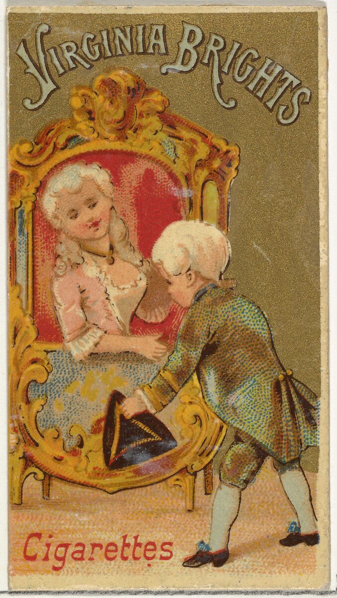 From the Girls and Children series (N64) promoting Virginia Brights Cigarettes for Allen & Ginter brand tobacco products, Issued by Allen &amp; Ginter (American, Richmond, Virginia), Commercial color lithograph 