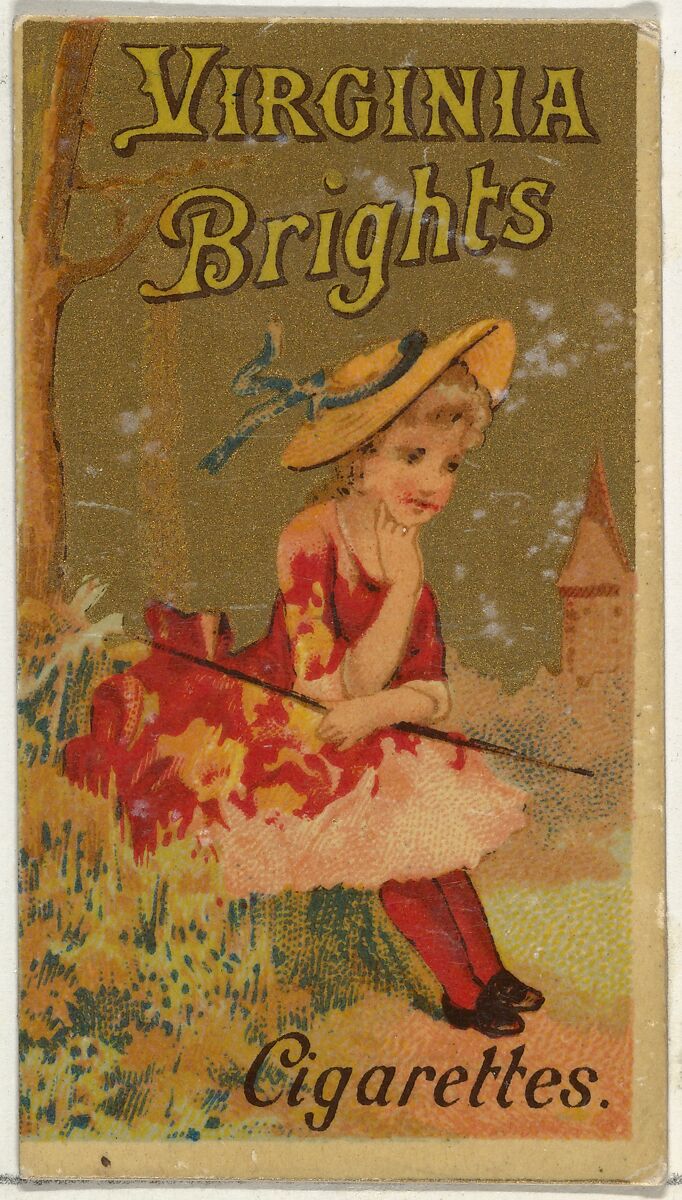 From the Girls and Children series (N64) promoting Virginia Brights Cigarettes for Allen & Ginter brand tobacco products, Issued by Allen &amp; Ginter (American, Richmond, Virginia), Commercial color lithograph 