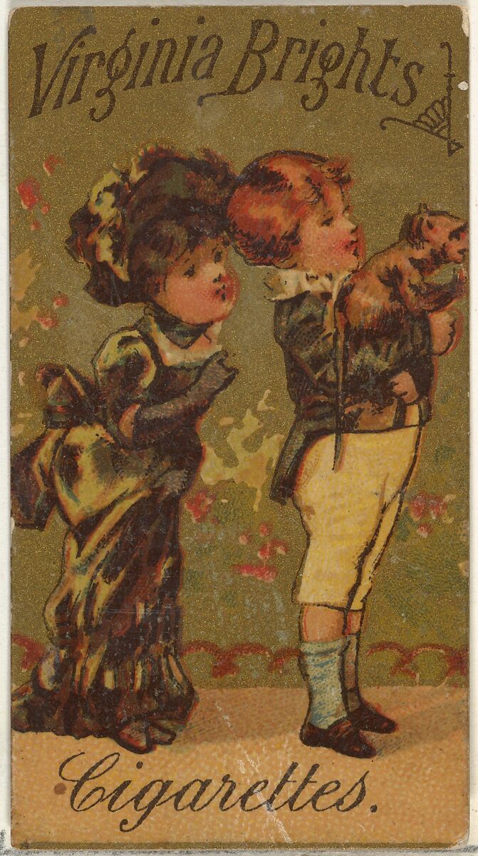 From the Girls and Children series (N64) promoting Virginia Brights Cigarettes for Allen & Ginter brand tobacco products, Issued by Allen &amp; Ginter (American, Richmond, Virginia), Commercial color lithograp 