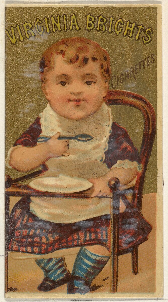 From the Girls and Children series (N64) promoting Virginia Brights Cigarettes for Allen & Ginter brand tobacco products, Issued by Allen &amp; Ginter (American, Richmond, Virginia), Commercial color lithograph 