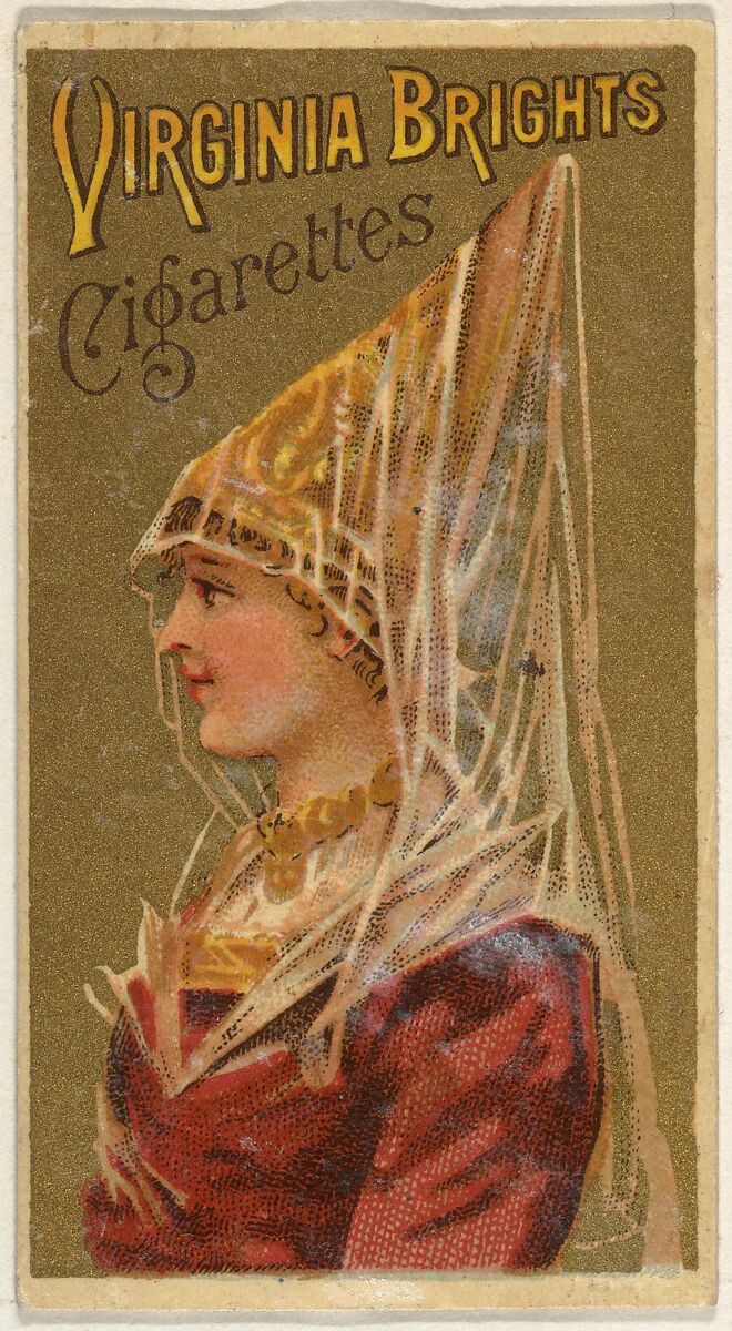 From the Girls and Children series (N64) promoting Virginia Brights Cigarettes for Allen & Ginter brand tobacco products, Issued by Allen &amp; Ginter (American, Richmond, Virginia), Commercial color lithograph 