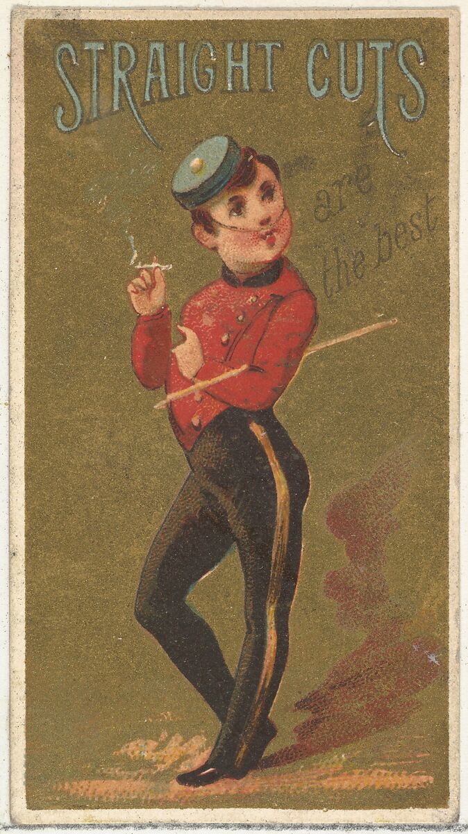 From the Girls and Children series (N65) promoting Richmond Straight Cut Cigarettes for Allen & Ginter brand tobacco products, Issued by Allen &amp; Ginter (American, Richmond, Virginia), Commercial color lithograph 