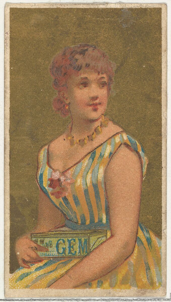 From the Girls and Children series (N65) promoting Richmond Gem Cigarettes for Allen & Ginter brand tobacco products, Issued by Allen &amp; Ginter (American, Richmond, Virginia), Commercial color lithograph 