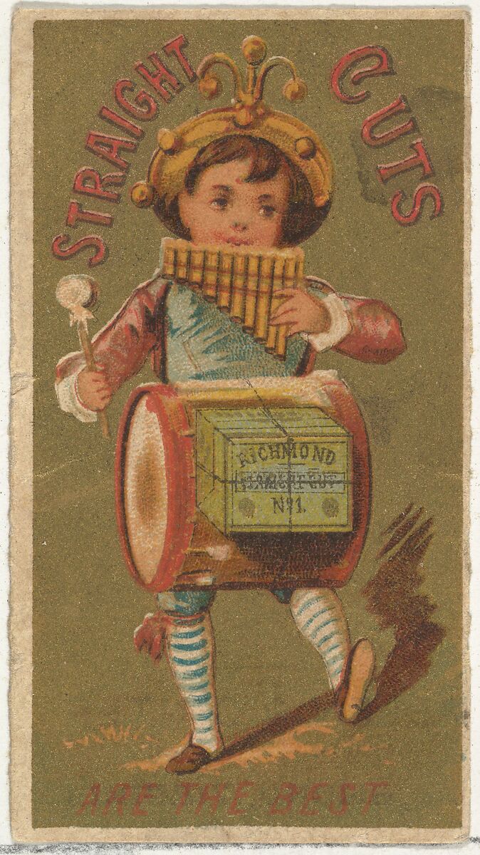 From the Girls and Children series (N65) promoting Richmond Straight Cut Cigarettes for Allen & Ginter brand tobacco products, Issued by Allen &amp; Ginter (American, Richmond, Virginia), Commercial color lithograph 
