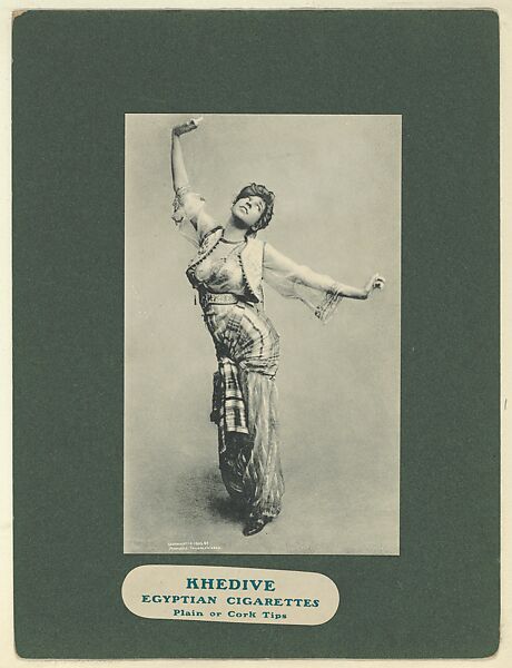 Plate 4, from Little Egypt Actresses series (T2), issued by Monopole Tobacco Works to promote Khedive Egyptian Cigarettes, Monopole Tobacco Works, Photolithograph 