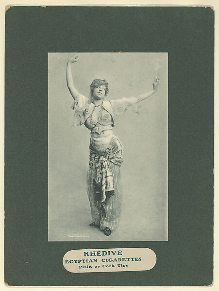 Plate 5, from Little Egypt Actresses series (T2), issued by Monopole Tobacco Works to promote Khedive Egyptian Cigarettes, Monopole Tobacco Works, Photolithograph 