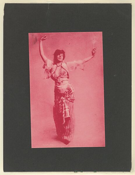 Plate 6, from Little Egypt Actresses series (T2), issued by Monopole Tobacco Works to promote Khedive Egyptian Cigarettes, Monopole Tobacco Works, Photolithograph 