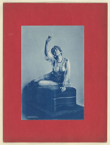 Plate 7, from Little Egypt Actresses series (T2), issued by Monopole Tobacco Works to promote Khedive Egyptian Cigarettes, Monopole Tobacco Works, Photolithograph 