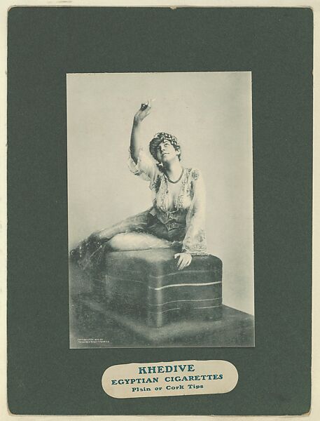 Plate 8, from Little Egypt Actresses series (T2), issued by Monopole Tobacco Works to promote Khedive Egyptian Cigarettes, Monopole Tobacco Works, Photolithograph 