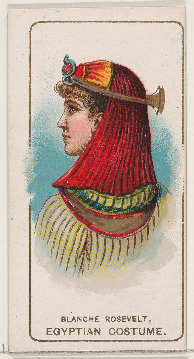 Blanche Rosevelt in Egyptian Costume, from the set Actors and Actresses, Second Series (N71) for Duke brand cigarettes, Issued by W. Duke, Sons &amp; Co. (New York and Durham, N.C.), Commercial color lithograph 