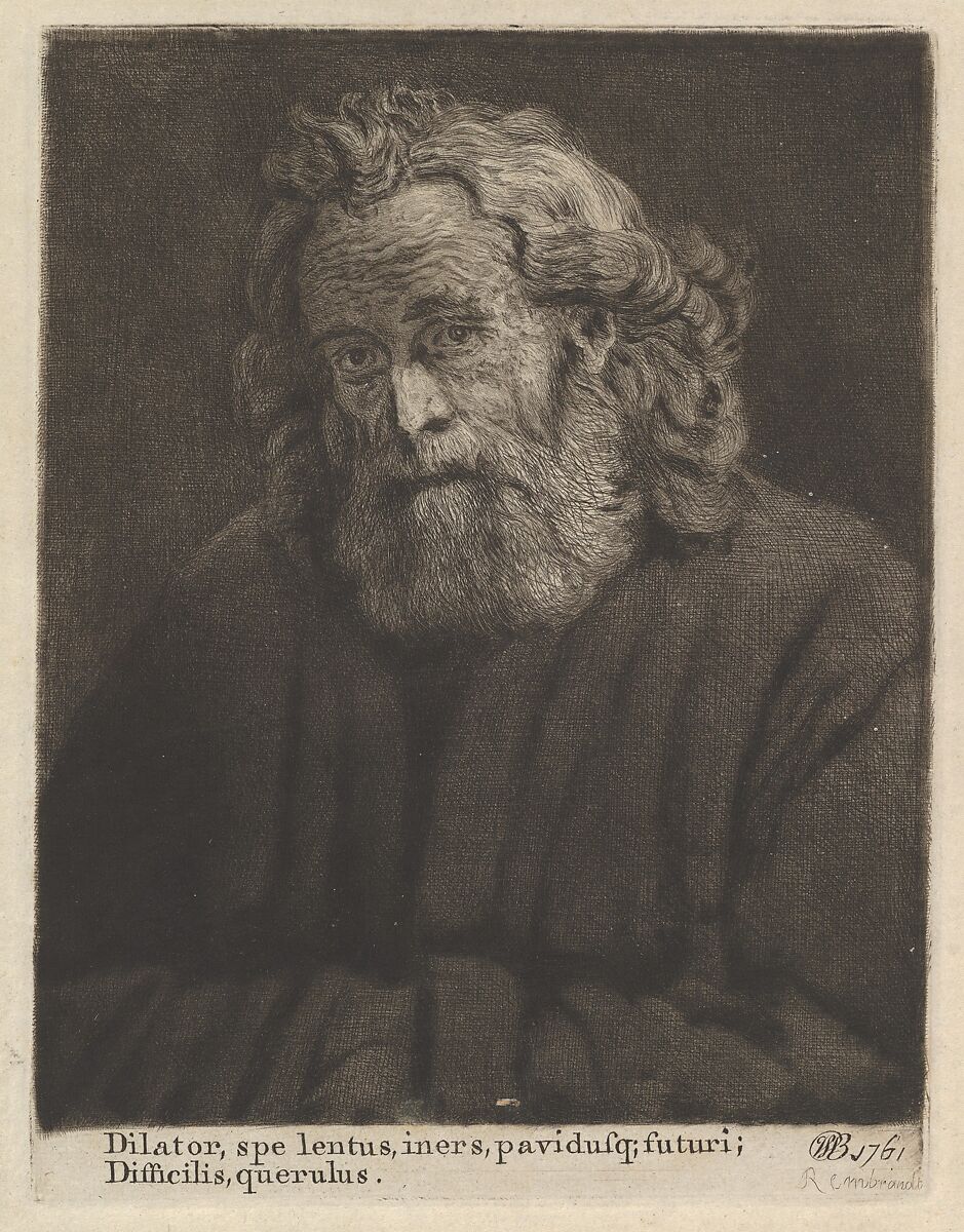 Old Man With a Long Beard, Captain William E. Baillie (Irish, Kilbride, County Carlow 1723–1810 London), Etching; third state of three 