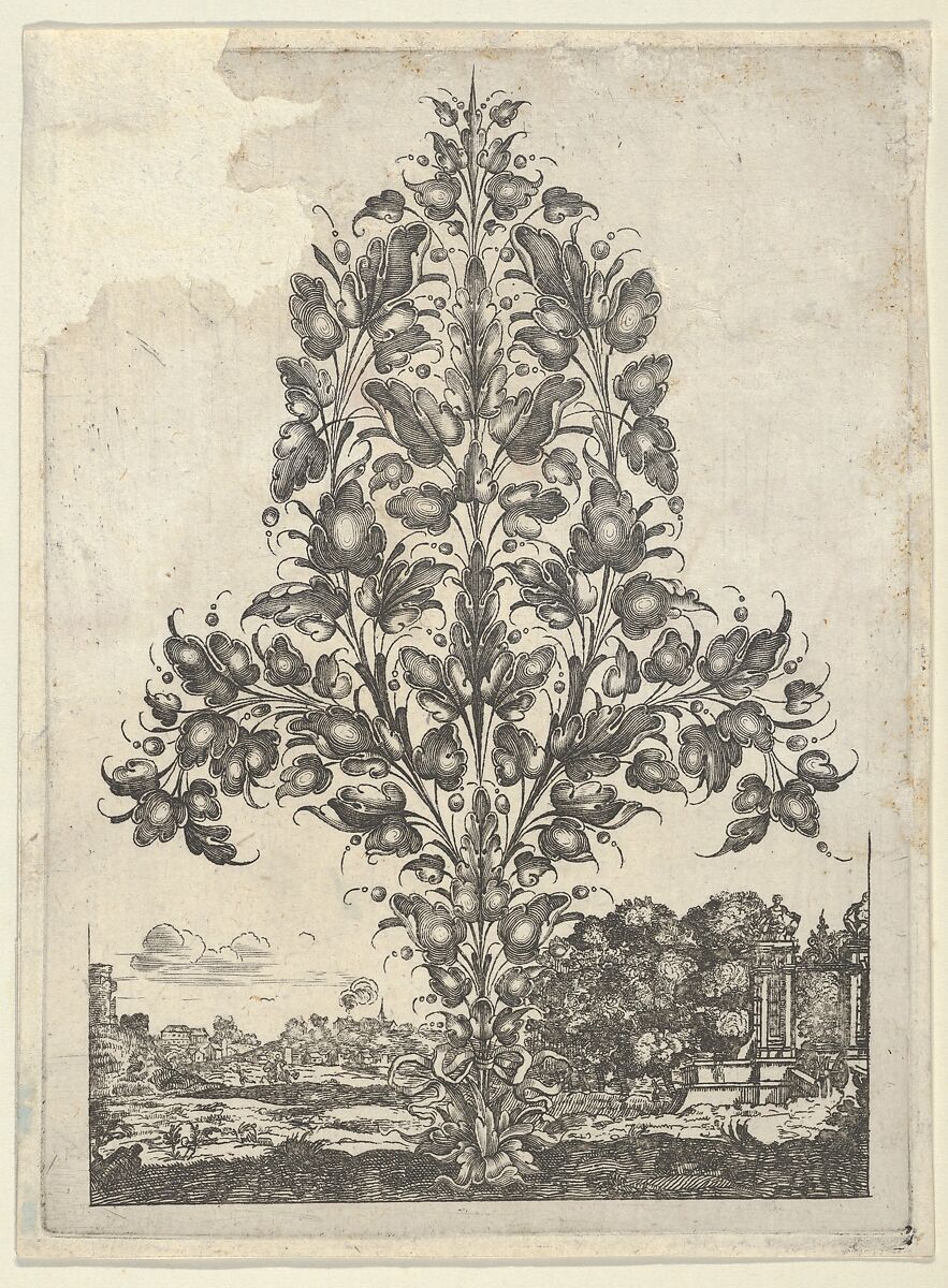 Goldsmith's Bouquet, from Newes Lauberbuechlein, Peter Aubry II (German, 1610–1666), Engraving 