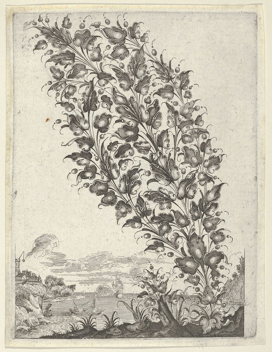 Goldsmith's Bouquet, from Newes Lauberbuechlein, Peter Aubry II (German, 1610–1666), Engraving 