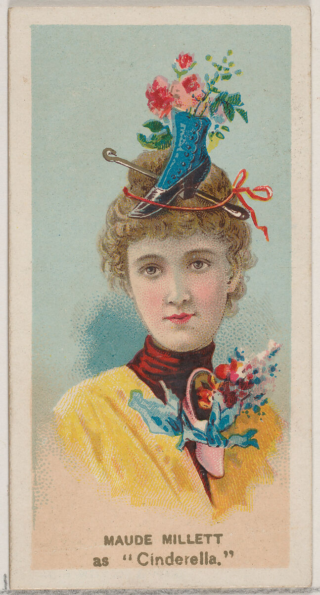 Maude Millett as "Cinderella," from the series Fancy Dress Ball Costumes (N73) for Duke brand cigarettes, Issued by W. Duke, Sons &amp; Co. (New York and Durham, N.C.), Commercial color lithograph 