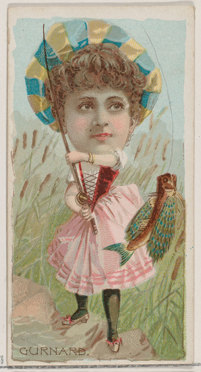 Gurnard, from the series Fishers and Fish (N74) for Duke brand cigarettes, Lithography by Knapp &amp; Company (American, New York), Commercial color lithograph 
