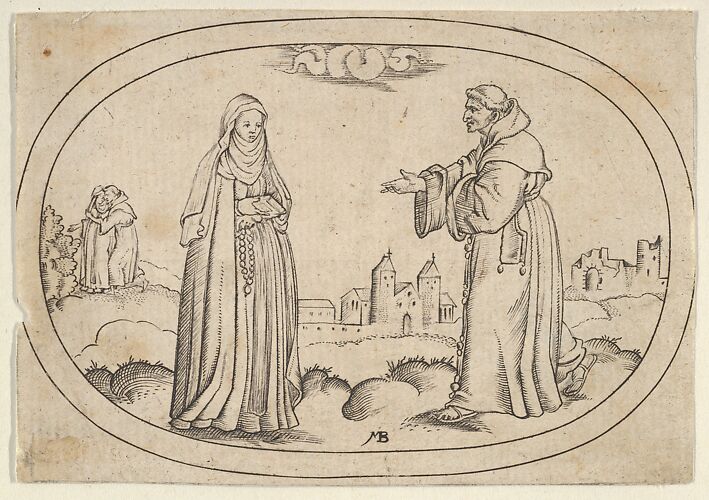 A Nun and a Friar, from Das Bossenbüchlein