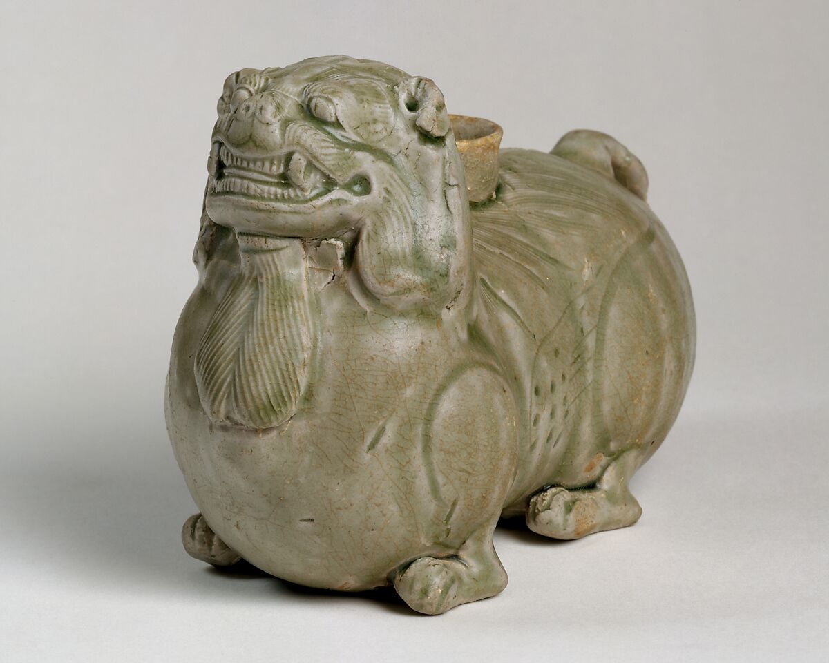 Vessel, Stoneware with celadon glaze (Yue ware), China 