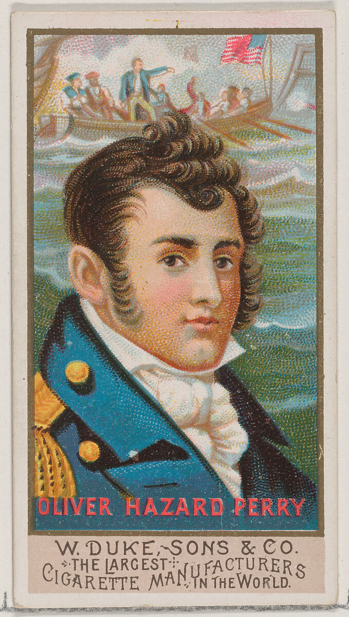 Oliver Hazard Perry, from the series Great Americans (N76) for Duke brand cigarettes, Issued by W. Duke, Sons &amp; Co. (New York and Durham, N.C.), Commercial color lithograph 