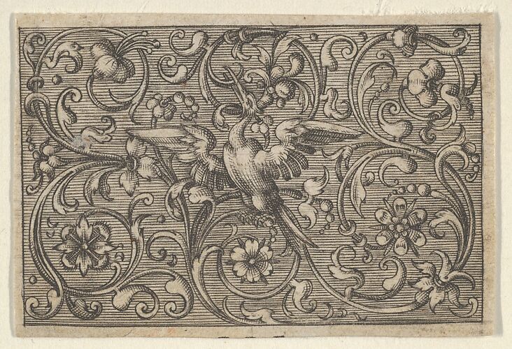 Horizontal Panel with a Bird, from Varii Generis Opera Aurifabris Necessaria